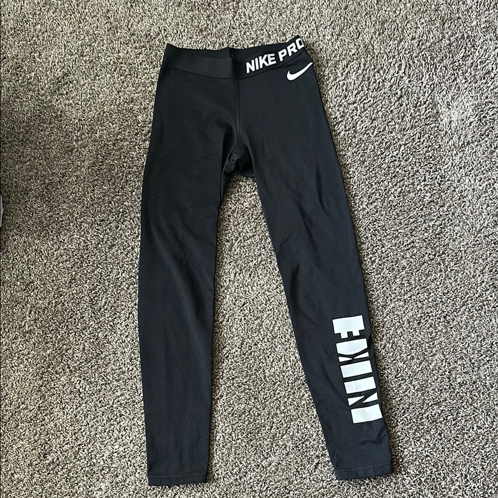 Nike Black Leggings Athletic Fit